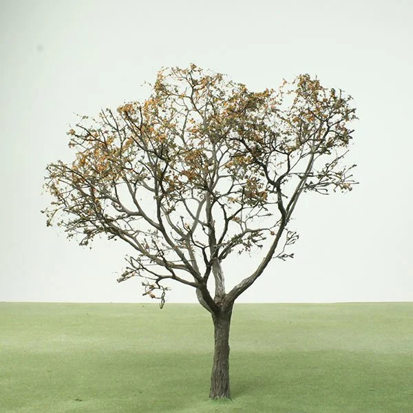 a scale model of a tree with autumn foliage