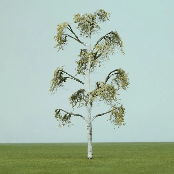 A scale model of a birch tree