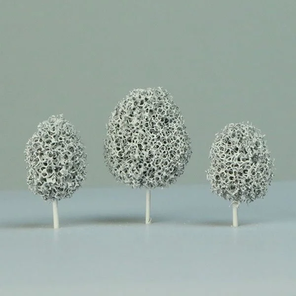 a scale model of a white tree