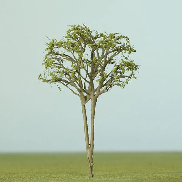 A scale model multi-stem deciduous tree