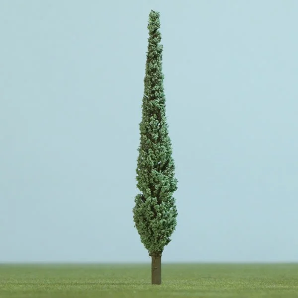 A scale model of a cypress tree