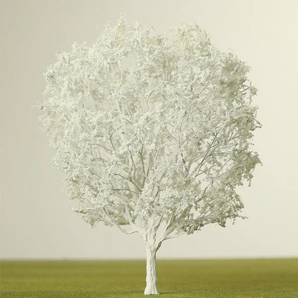 a scale model of a white tree