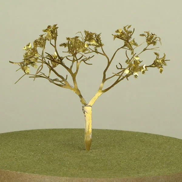 a scale model of a stylised schematic tree