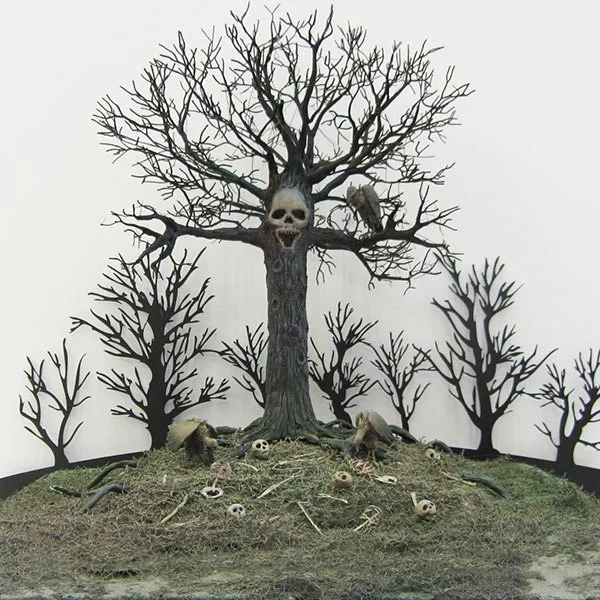 a scale model of a spooky tree