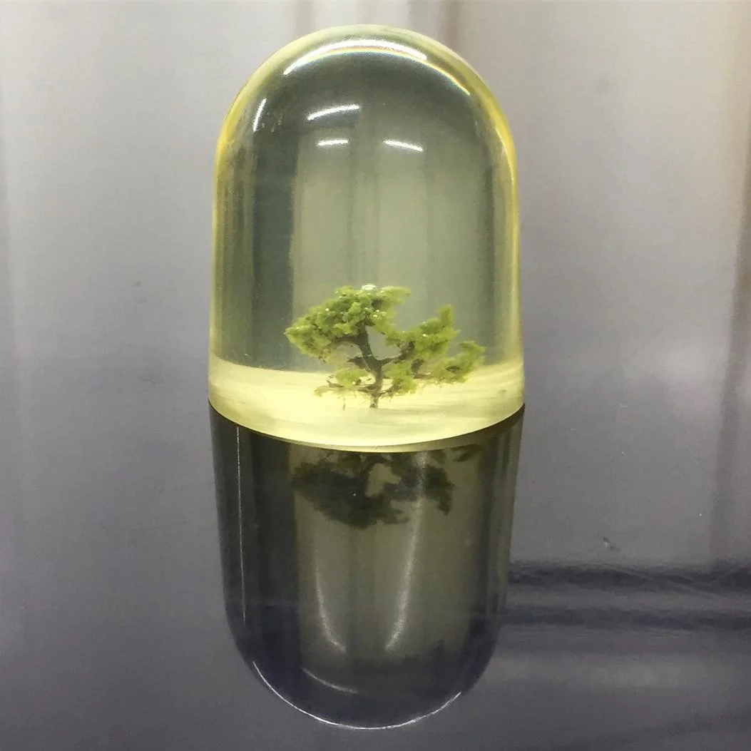 an Arch60 bespoke tree encapsulated in resin.