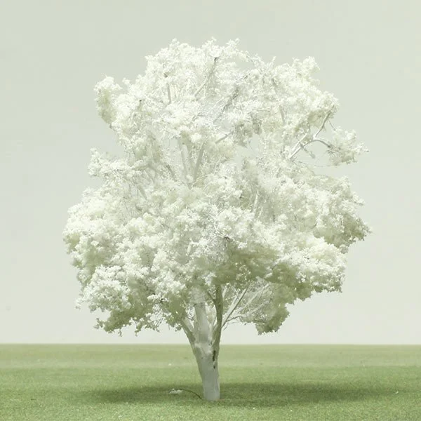 a scale model of a white tree