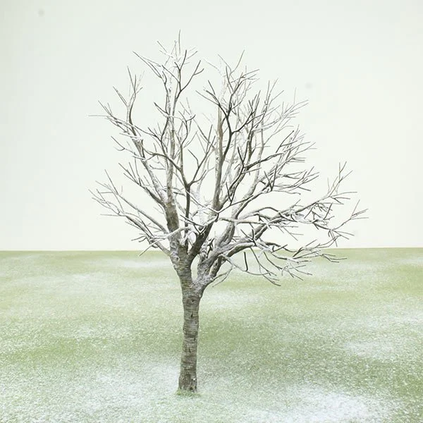 a scale model of a tree in winter, with little to no foliage