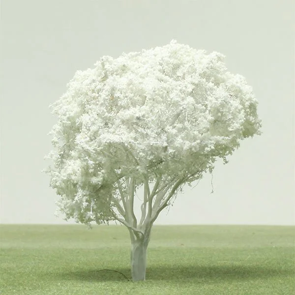 a scale model of a white tree