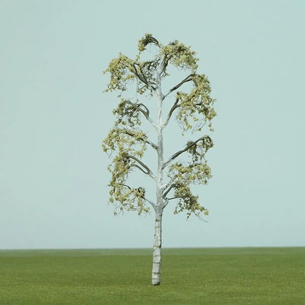 A scale model of a birch tree