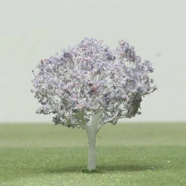 A scale model of a jacaranda tree