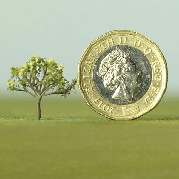 a scale model of a trumpet tree