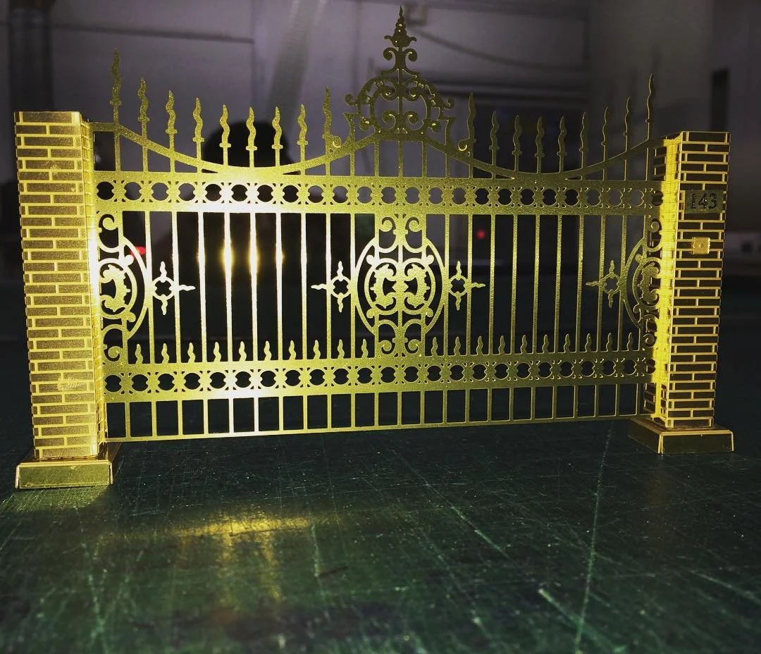 Brass ironwork for modelmaking