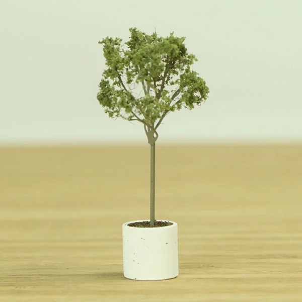 a model of an indoor olive tree in a pot