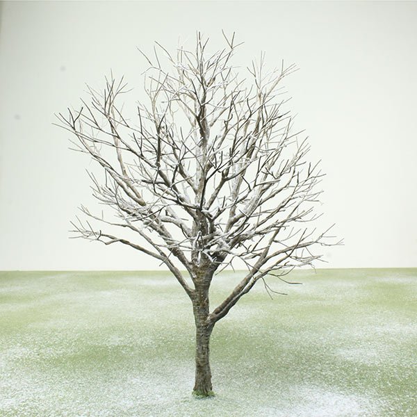 a scale model of a tree in winter, with little to no foliage