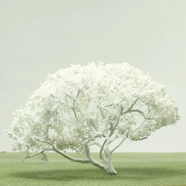 a scale model of a white tree