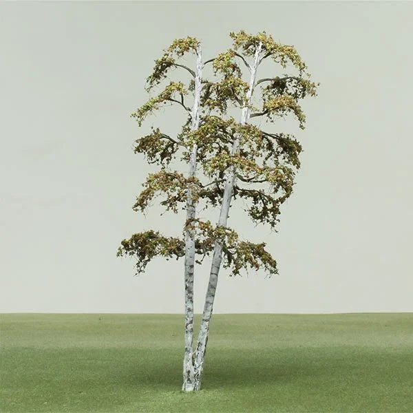 A scale model of a birch tree