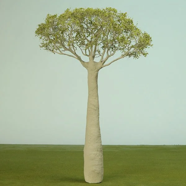 A scale model baobab tree