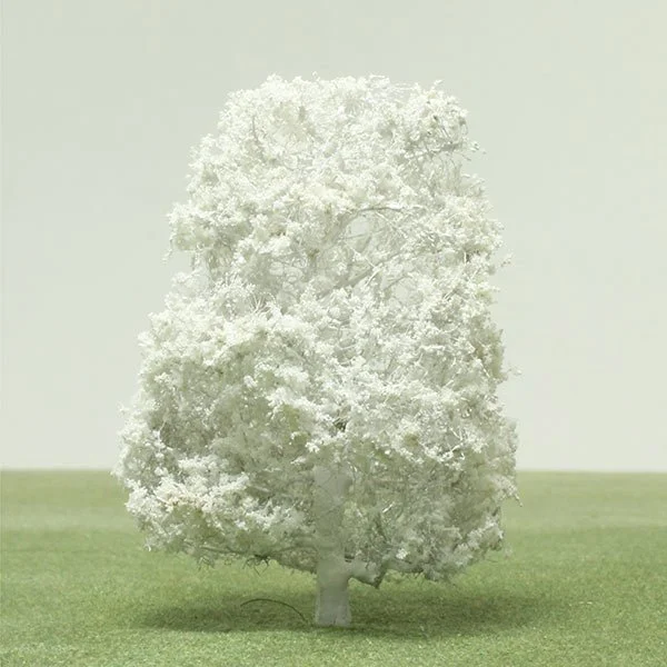 a scale model of a white tree