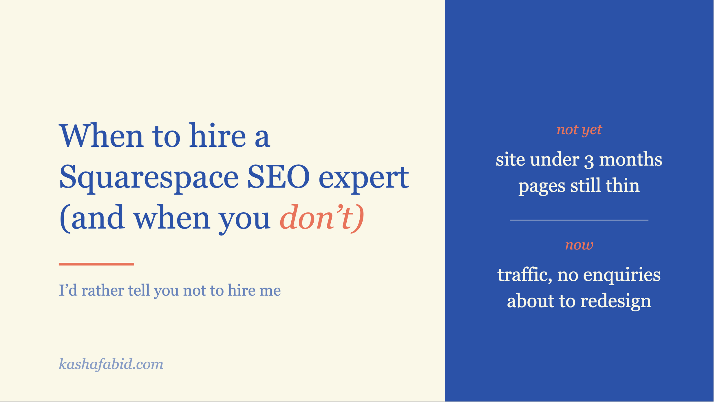 When to Hire a Squarespace SEO Expert (and When You Don't Need One)
