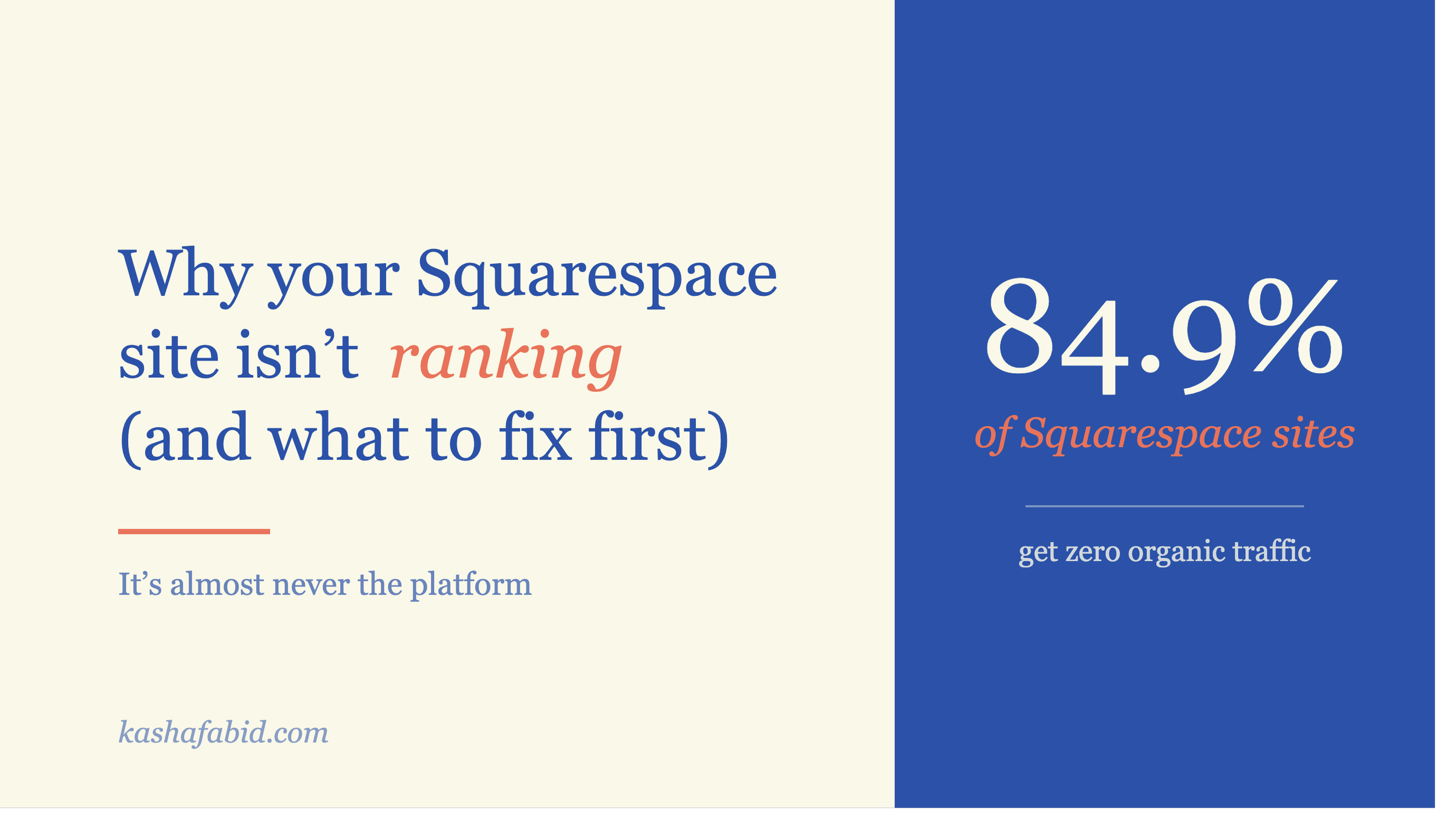 Why Your Squarespace Site Isn't Ranking (And What to Fix First)