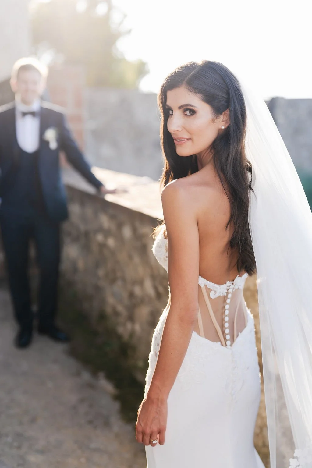 Glamorous Italian Destination Wedding in Sorrento Castello Medioevale