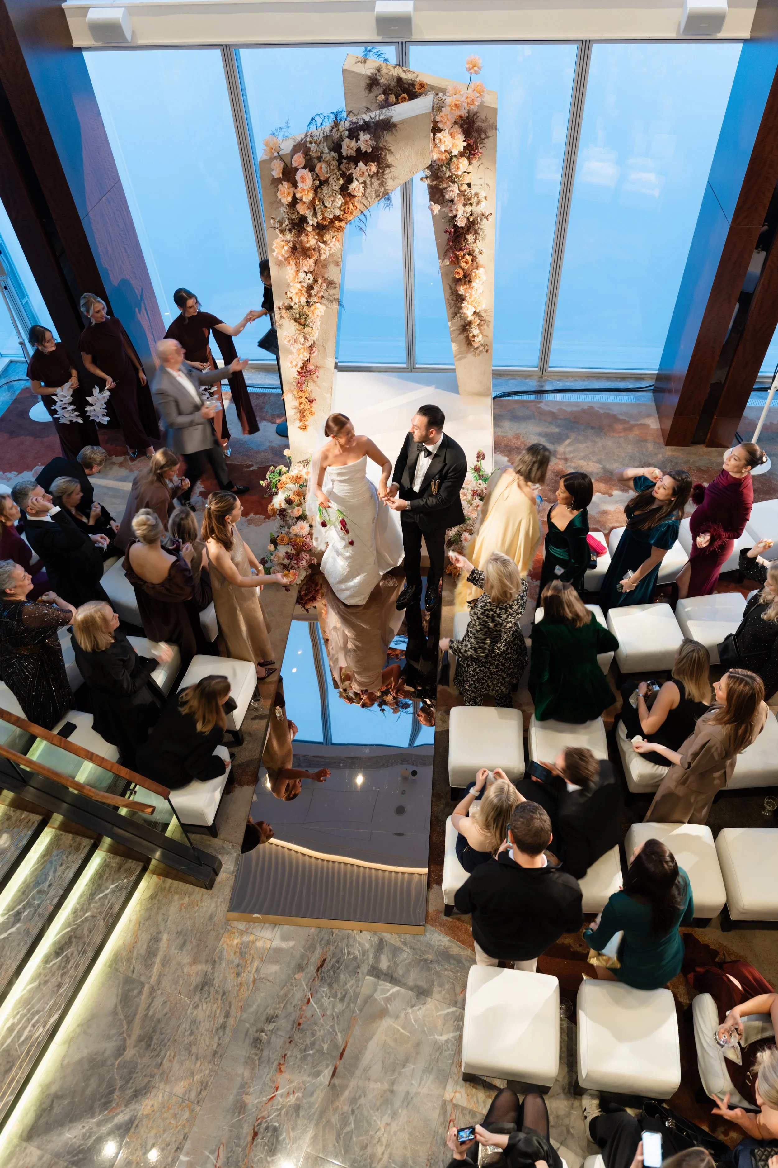 Shangri-La Shard skyline wedding by David Christopher Photography 13.jpg