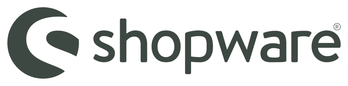 Logo de shopware avec le mot 'shopware' écrit à côté.