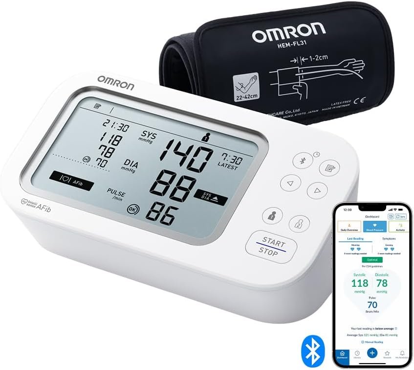 OMRON X7 Smart AFib upper arm blood pressure monitor