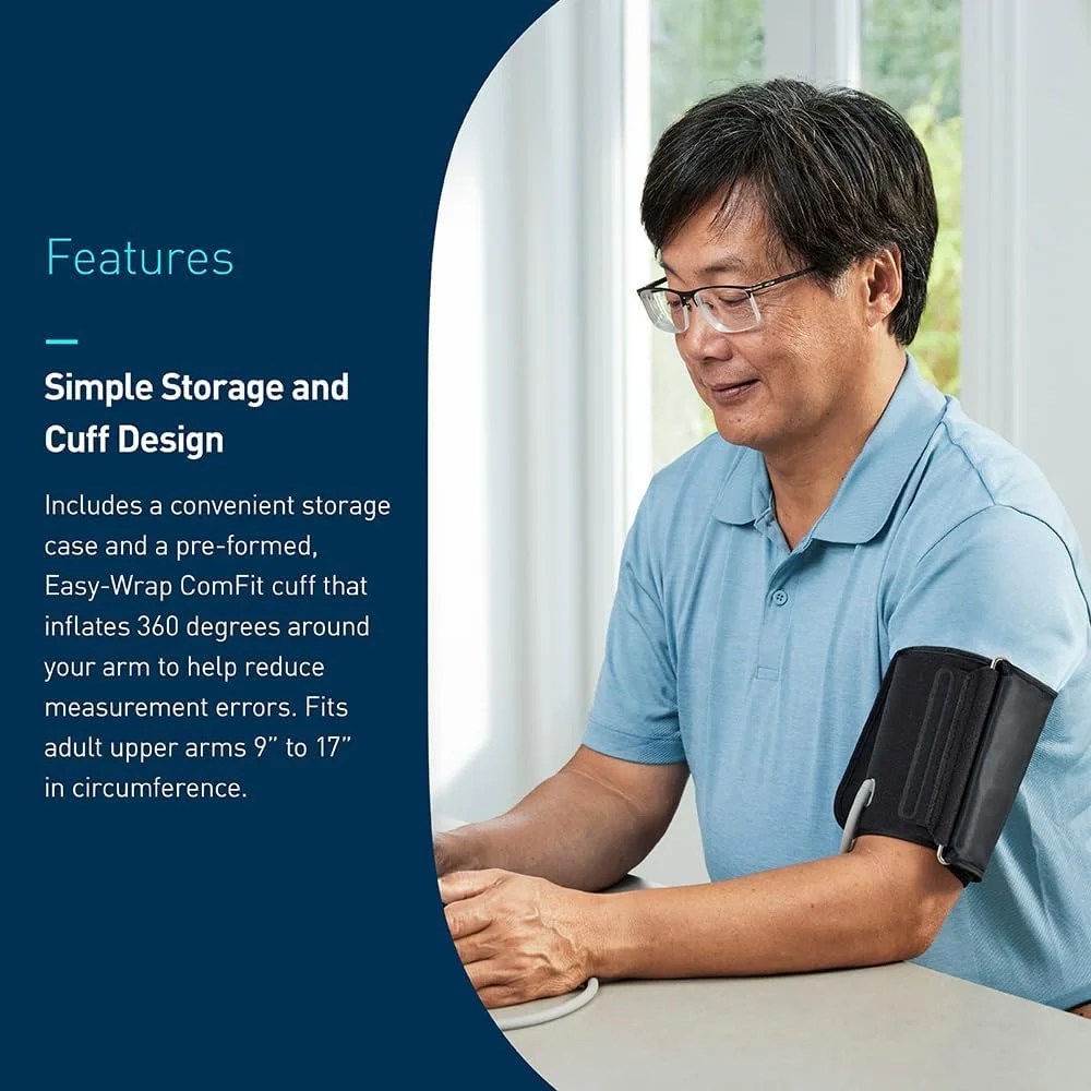 Omron silver with easy-wrap ComFit cuff size 9" - 17".