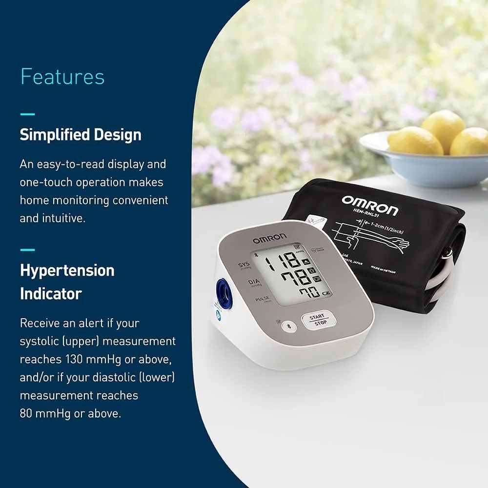 Omron Bronze has a simplified design and hypertension indicator