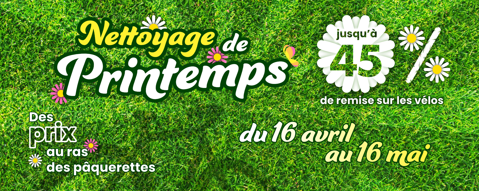 Nettoyage de printemps - offres de destockage