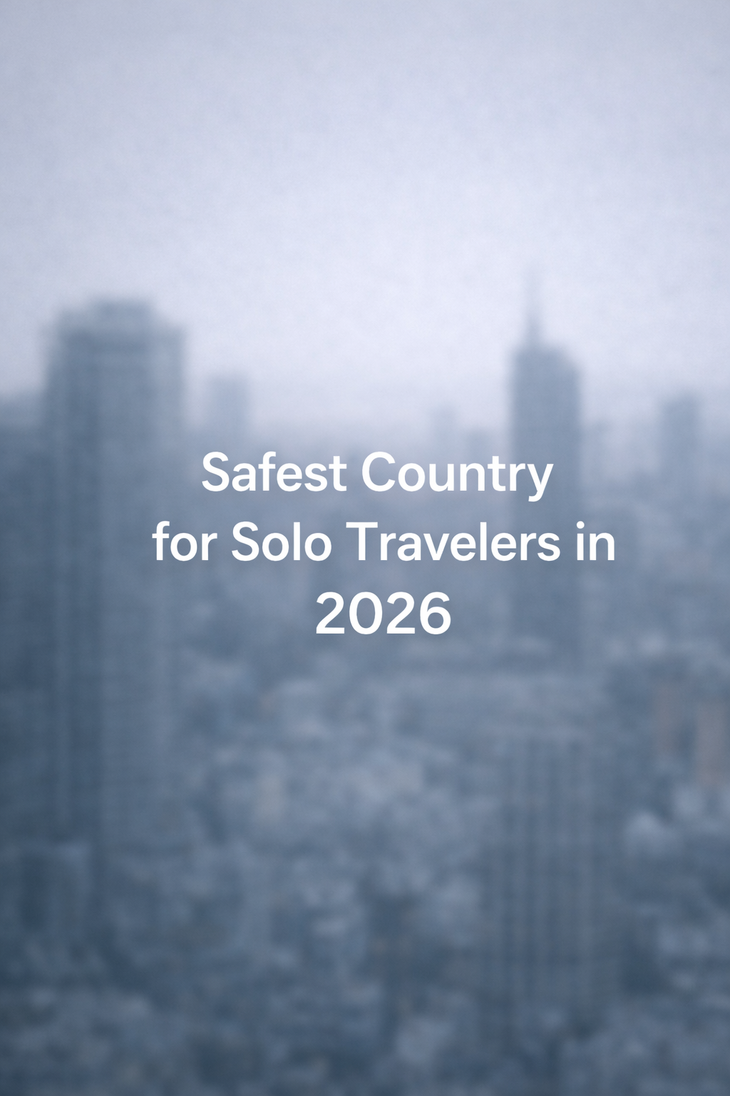 What Is the Safest Country in the World for Solo Travelers in 2026?