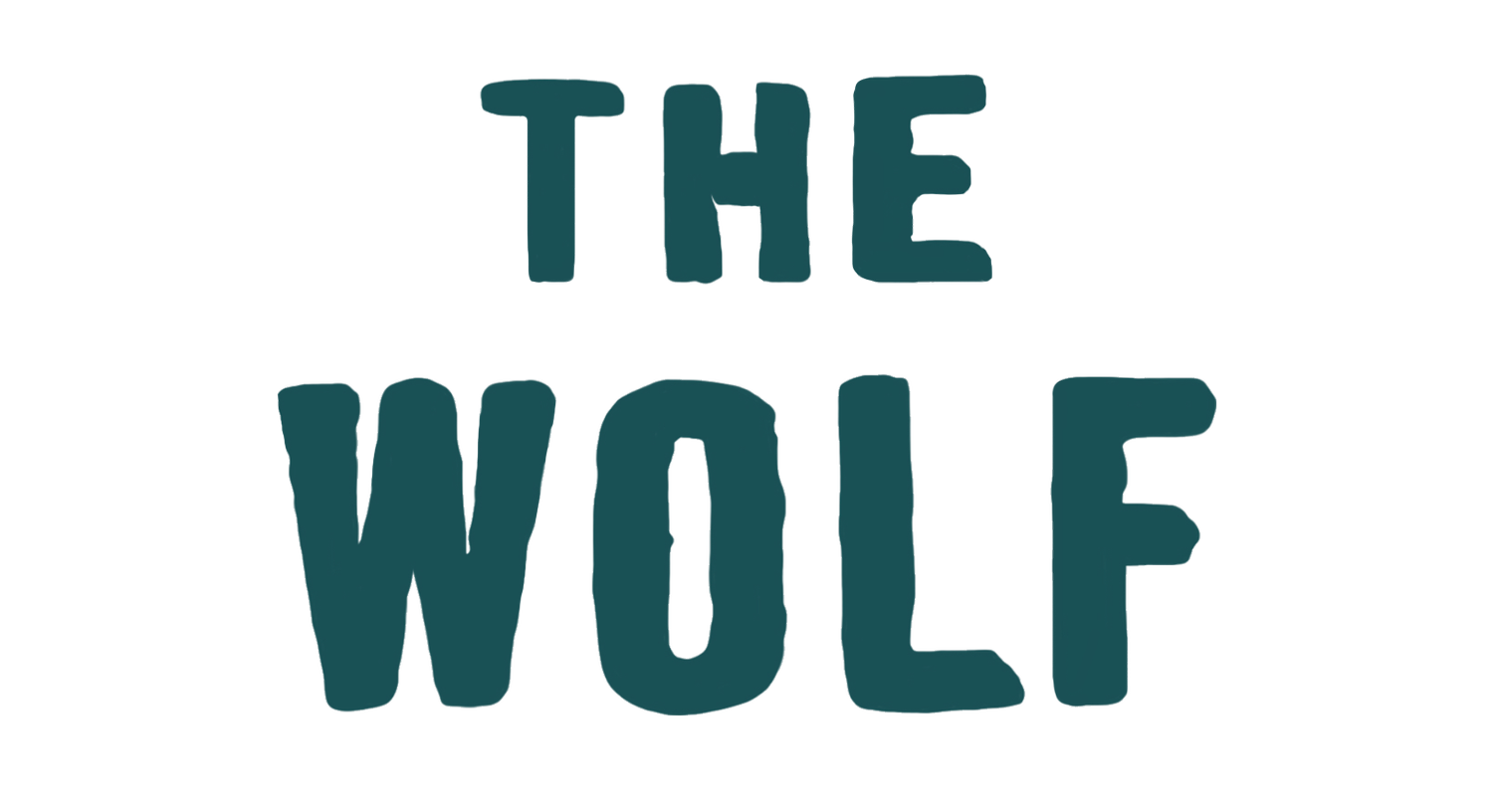 Text that reads 'The Wolf' in large, stylized letters with a black and white eagle graphic above the word 'The'.
