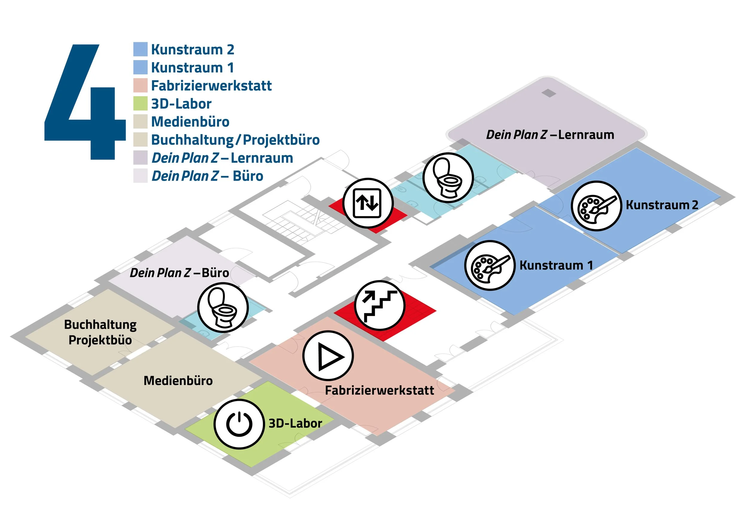 Leitsystem für die gelbe Villa, Berlin