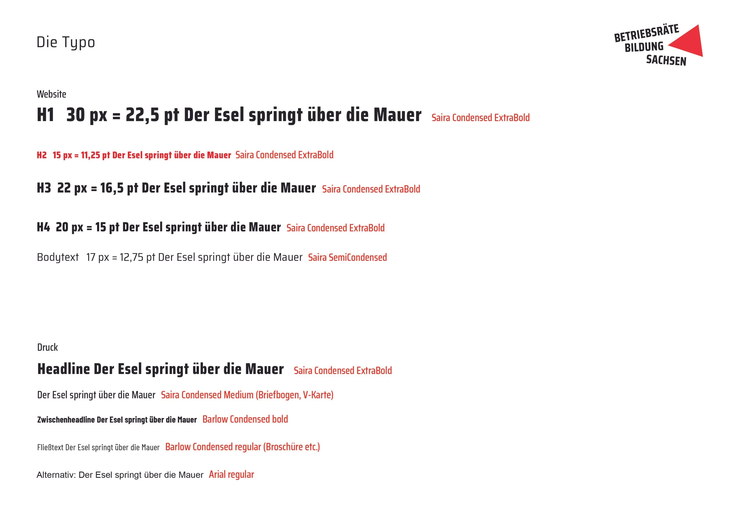 Styleguide für die Betriebsräte Bildung Sachsen
