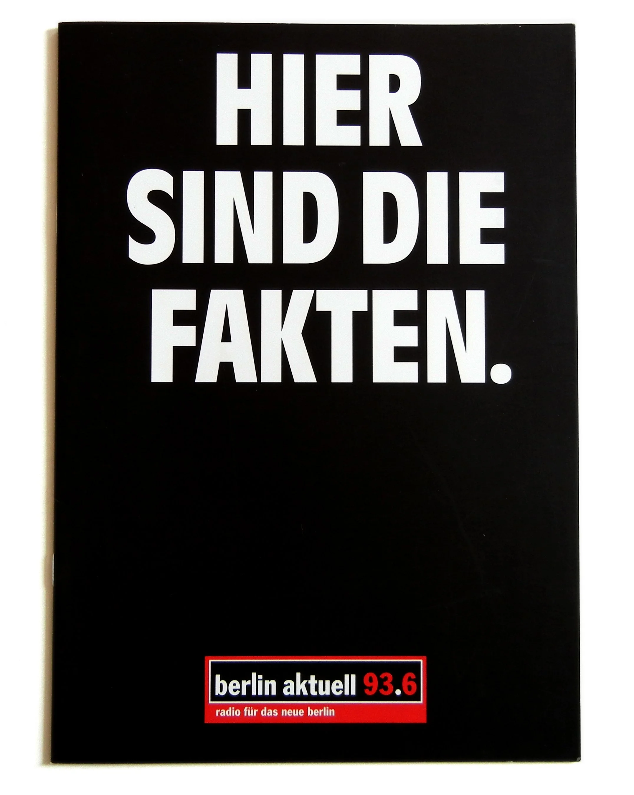 Imagebroschüre für einen Radiosender in Berlin