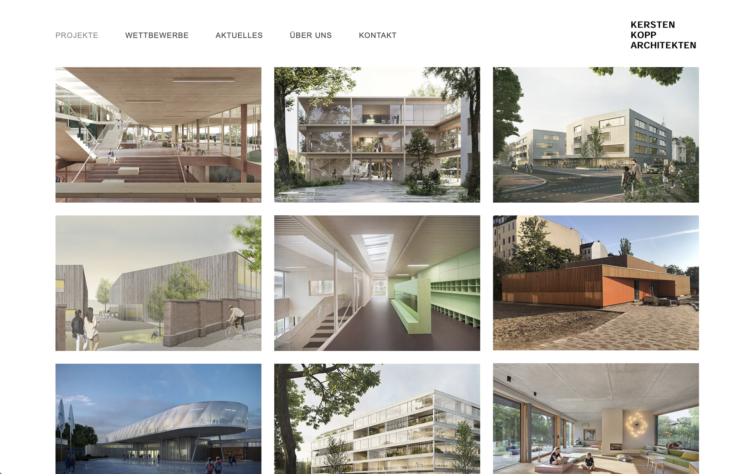 Webdesign und Umsetzung per CMS für ein Architekturbüro