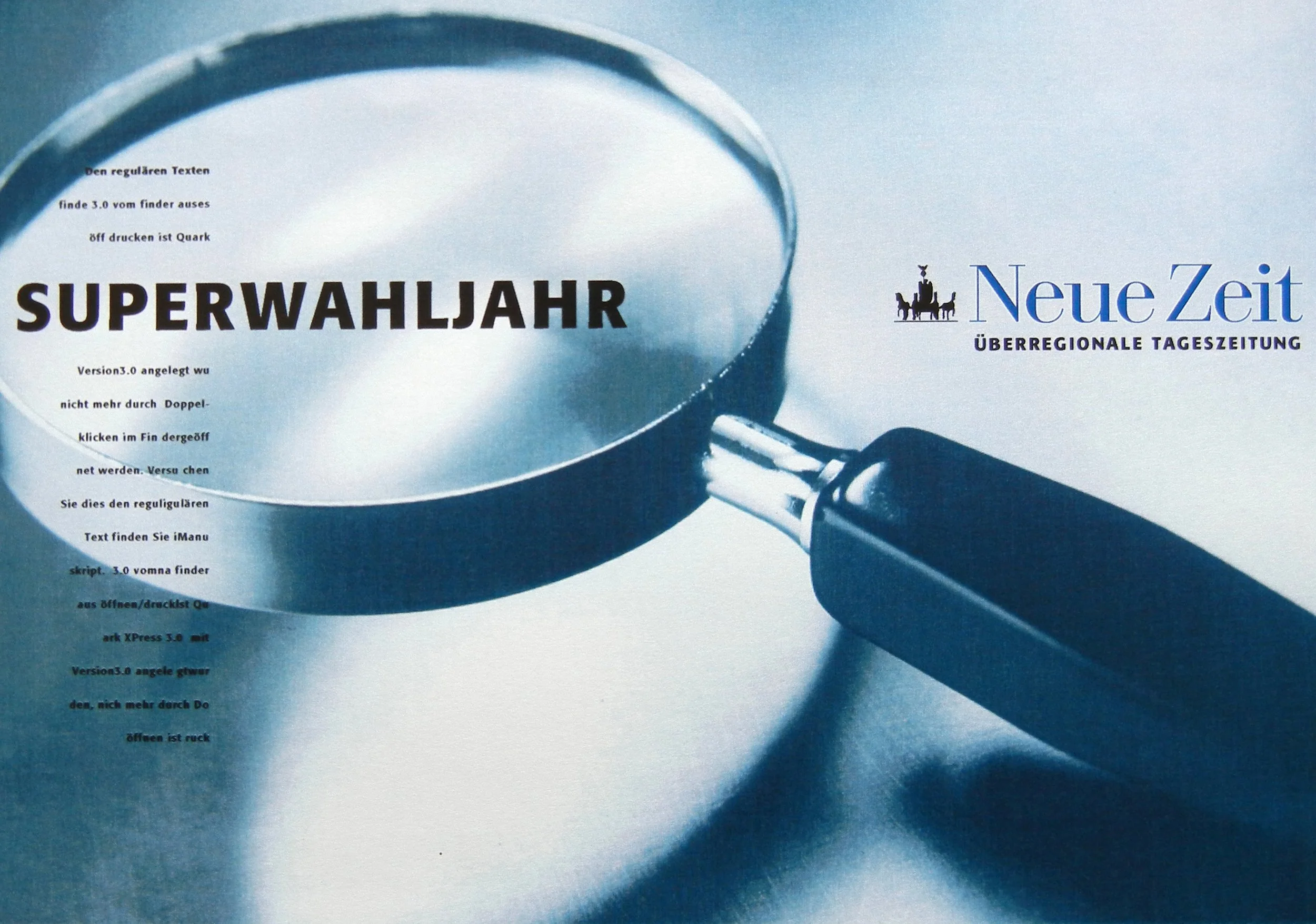 Imagekampagne "Neue Zeit" (Entwurf)