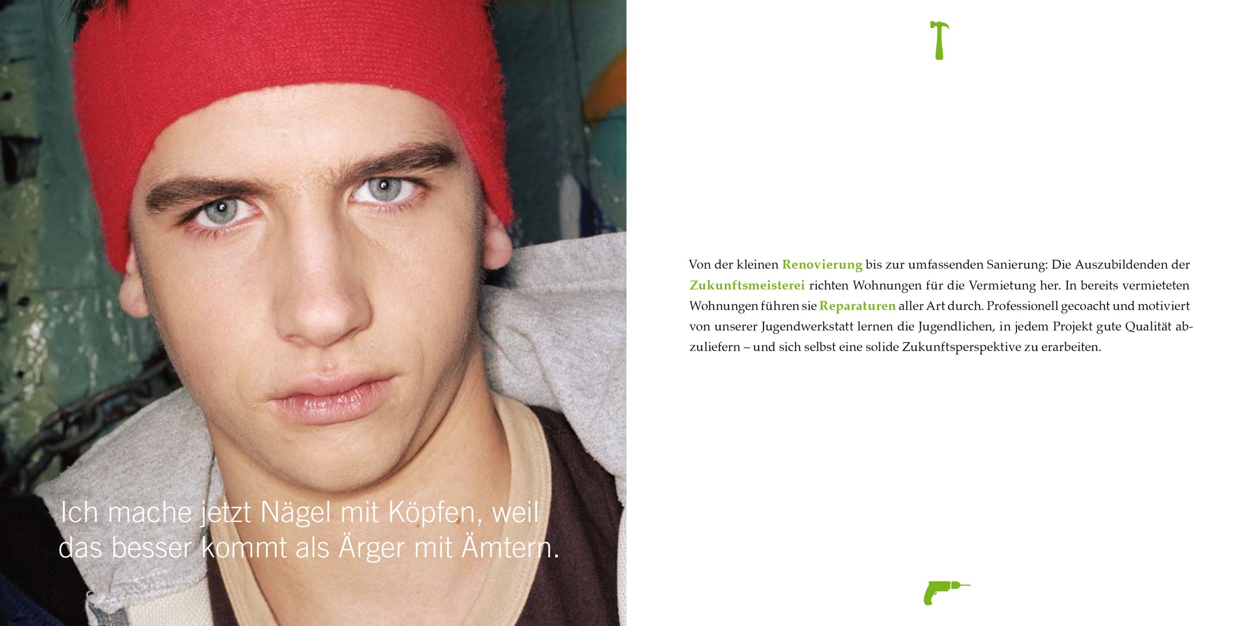 Imagebroschüre für ein Sozialprojekt
