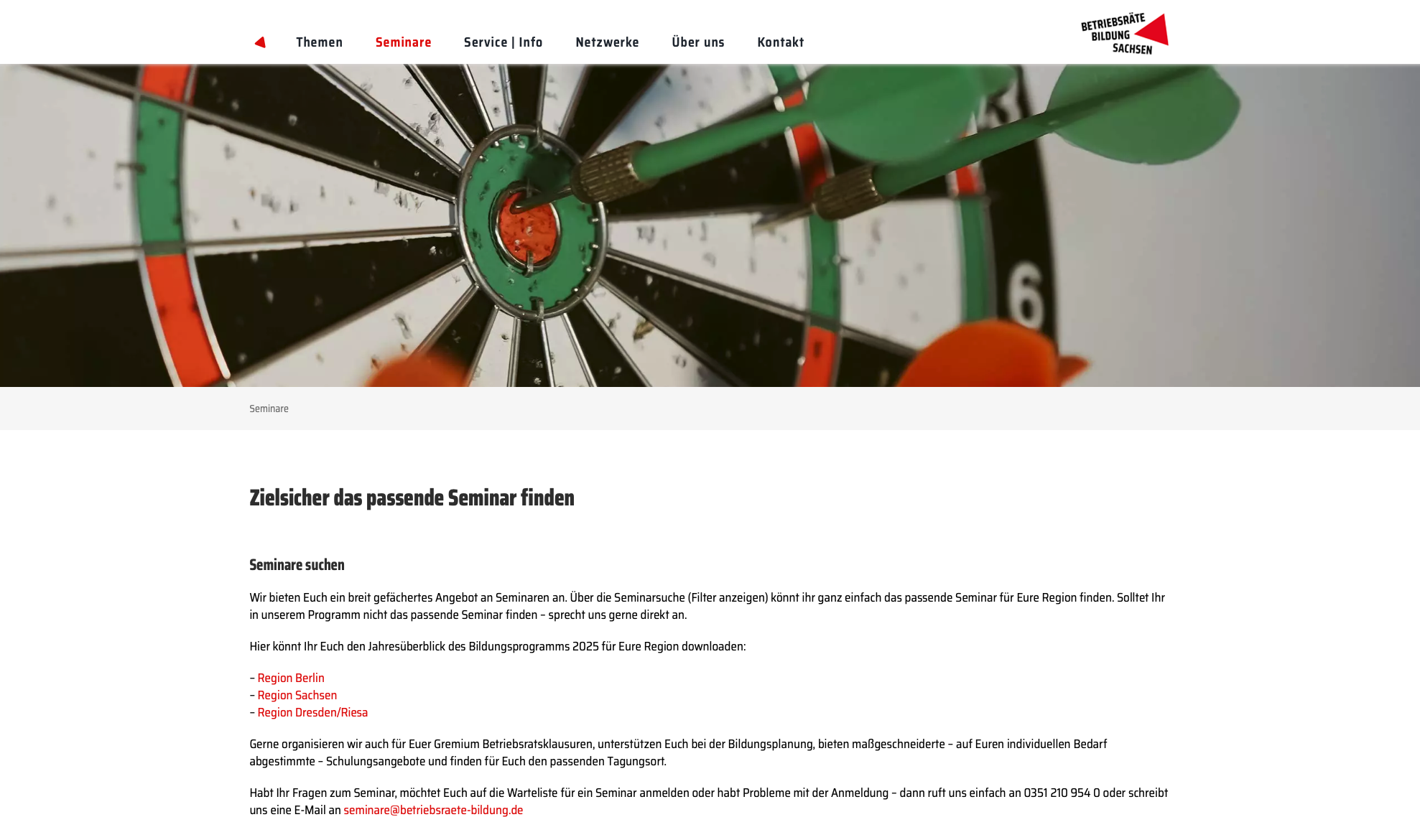 Webdesign für die Betriebsräte Bildung Sachsen