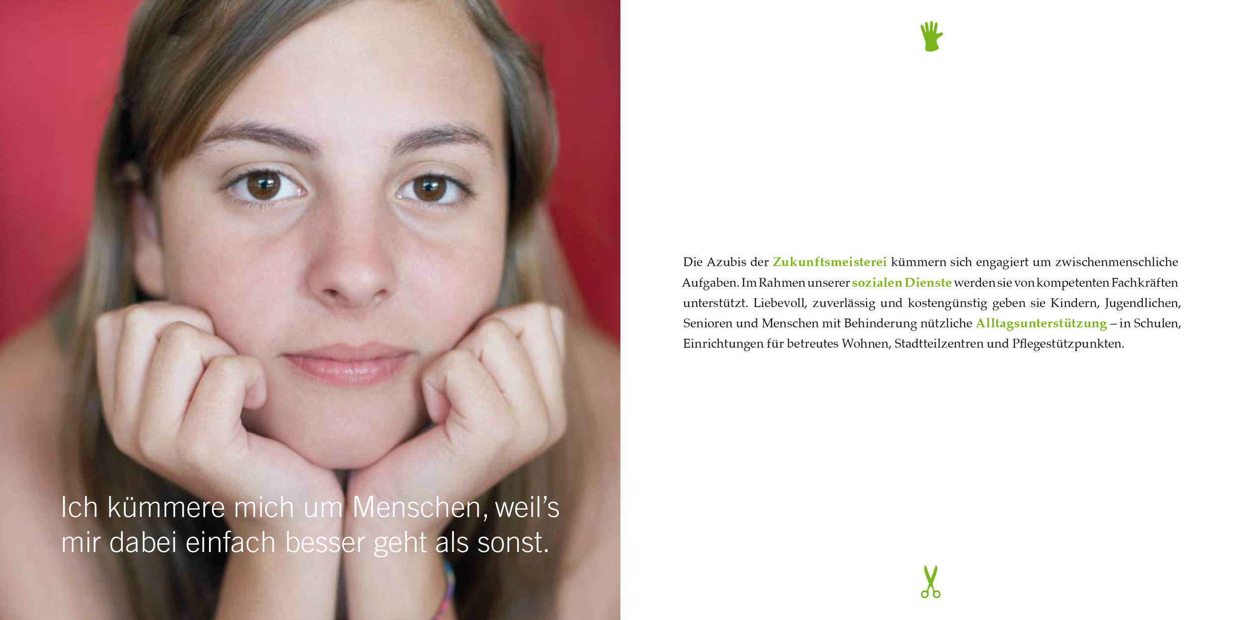 Imagebroschüre für ein Sozialprojekt