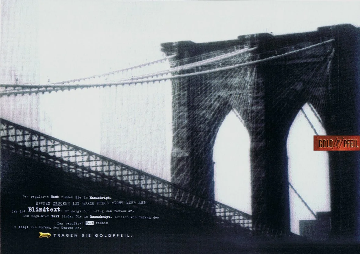 Imagekampagne für Goldpfeil (Entwurf)