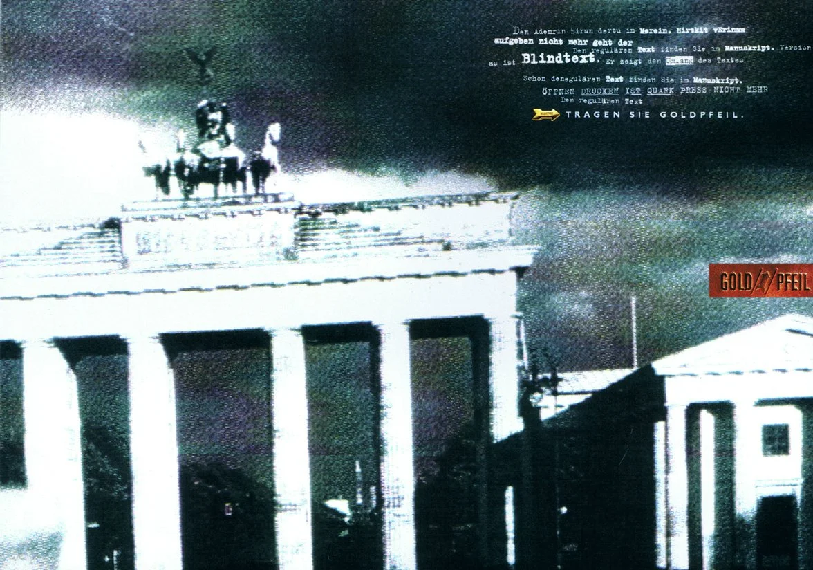 Imagekampagne für Goldpfeil (Entwurf)