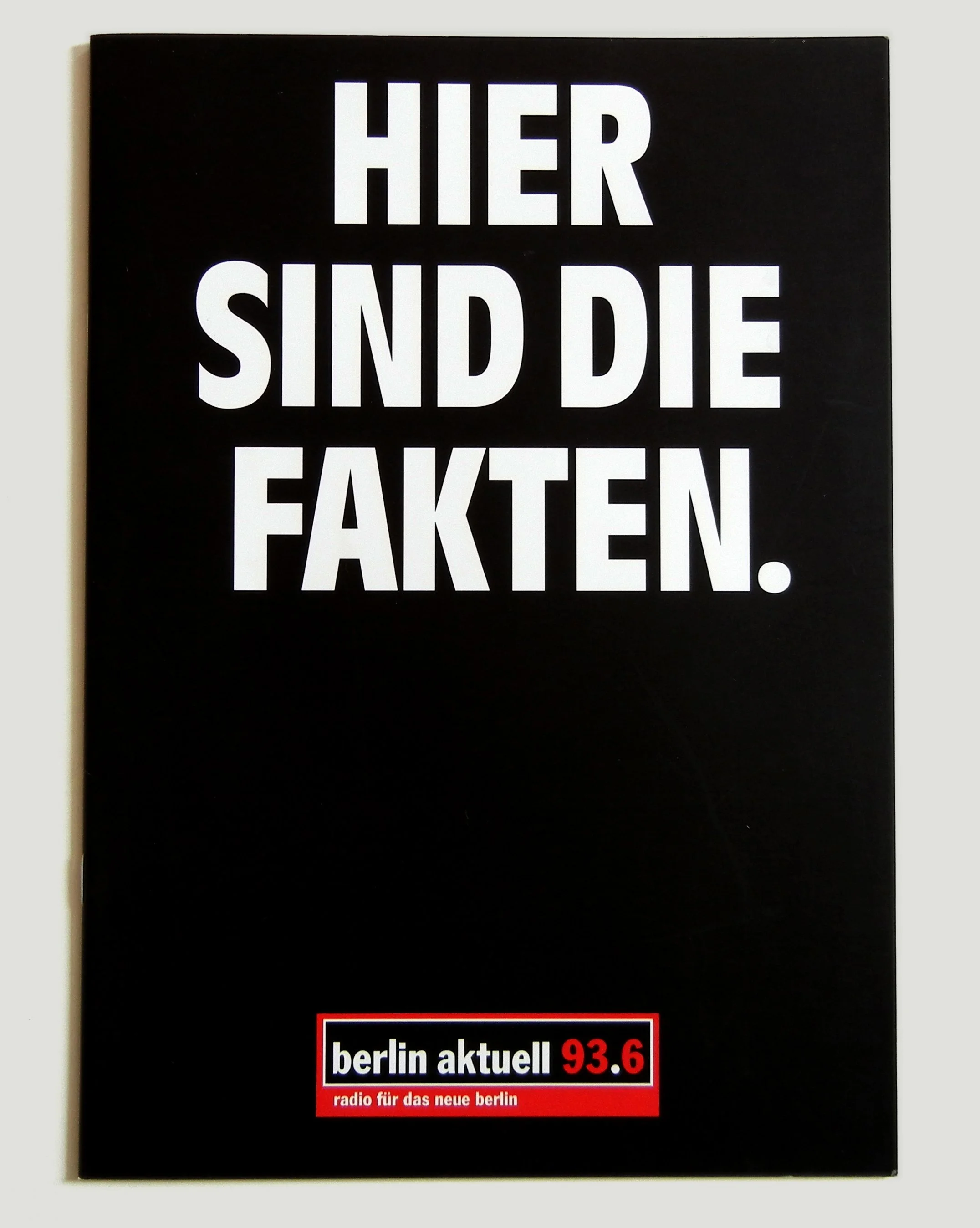 Imagebroschüre für einen Radiosender in Berlin