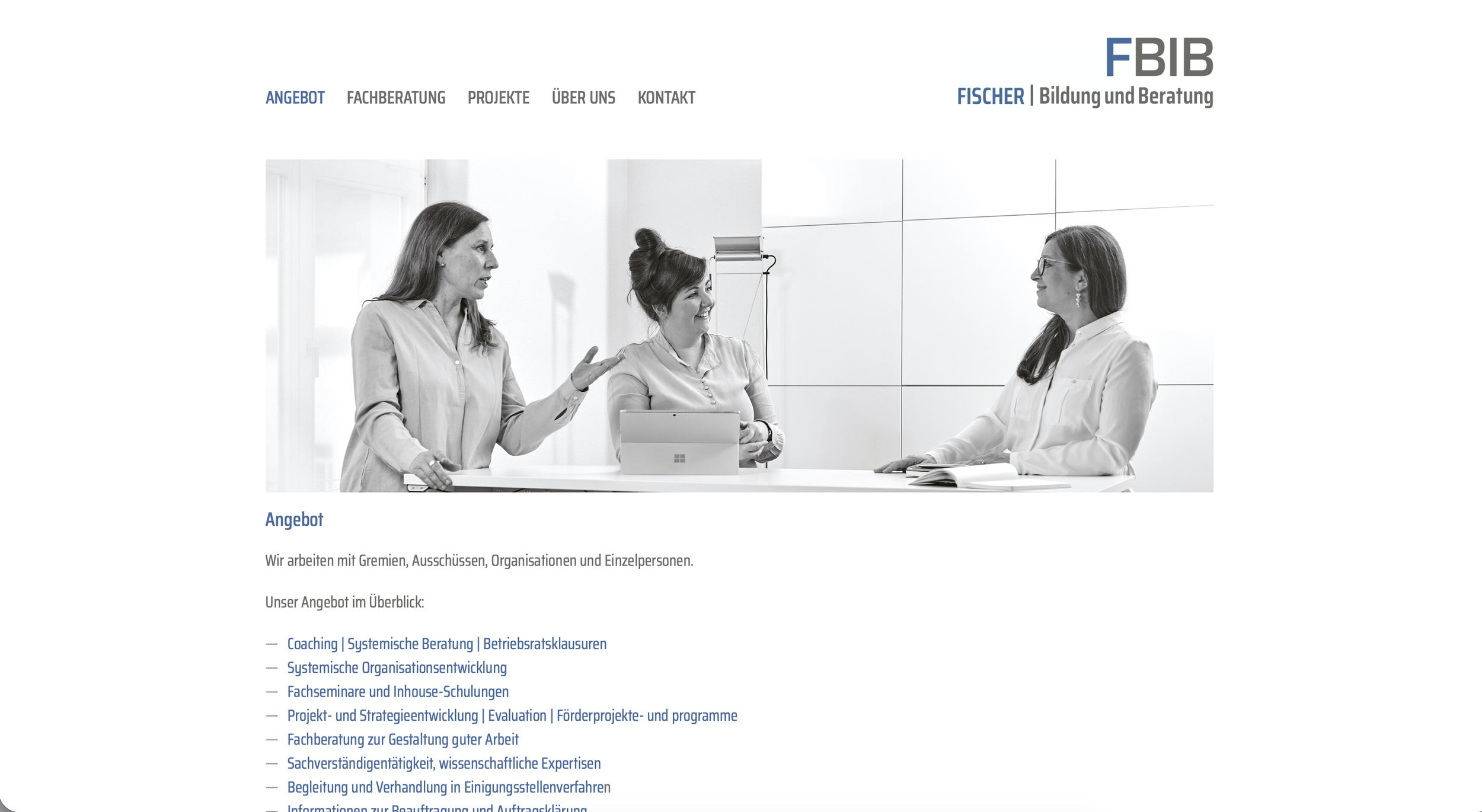 Konzept und Design für eine Bildungsberatung