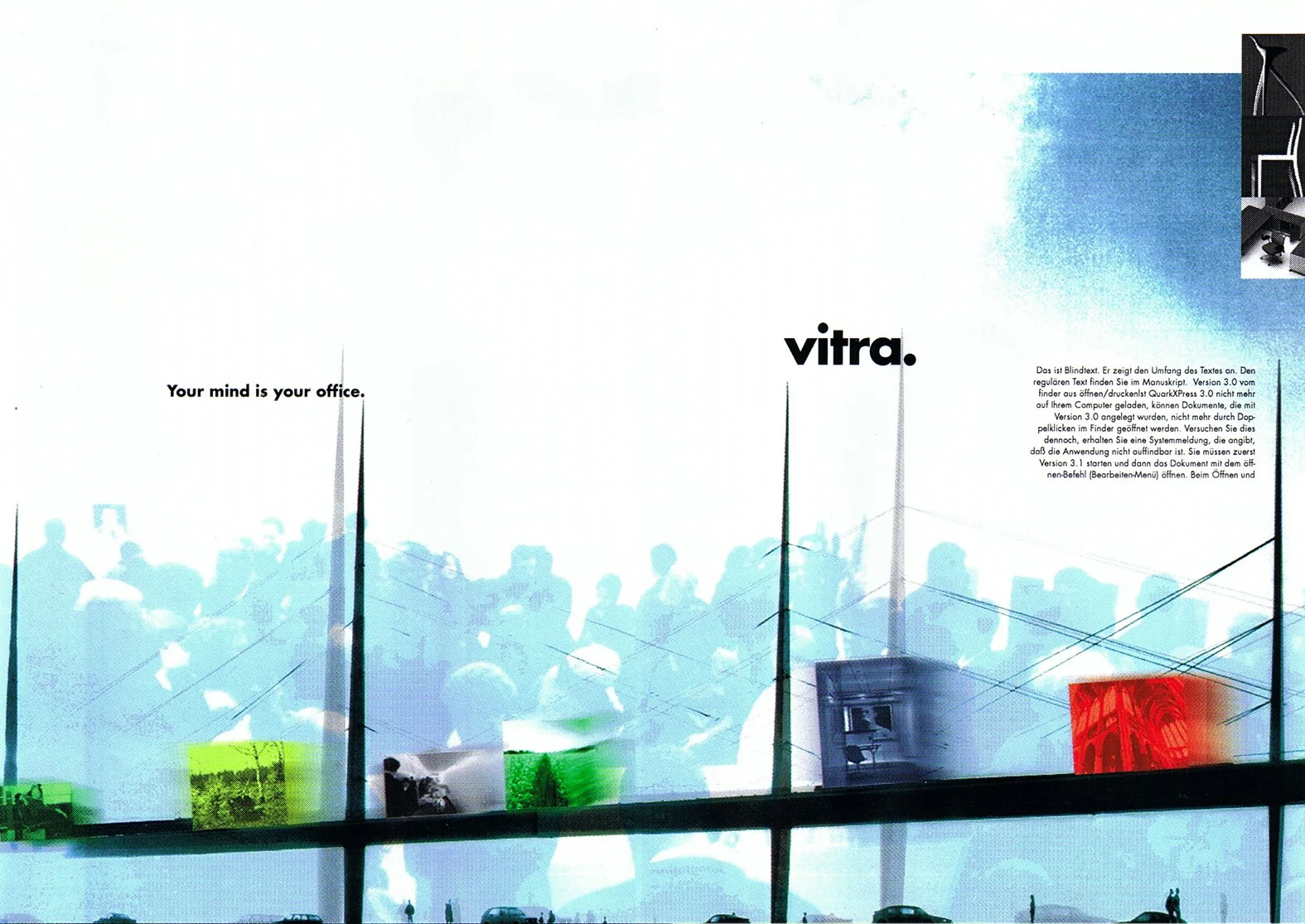 Imagekampagne für vitra. (Layout)