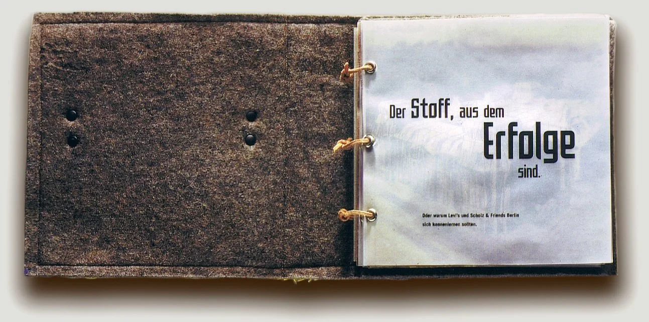 "Bewerbungsbuch" Scholz & Friends, Berlin für die Levi's Imagekampagne