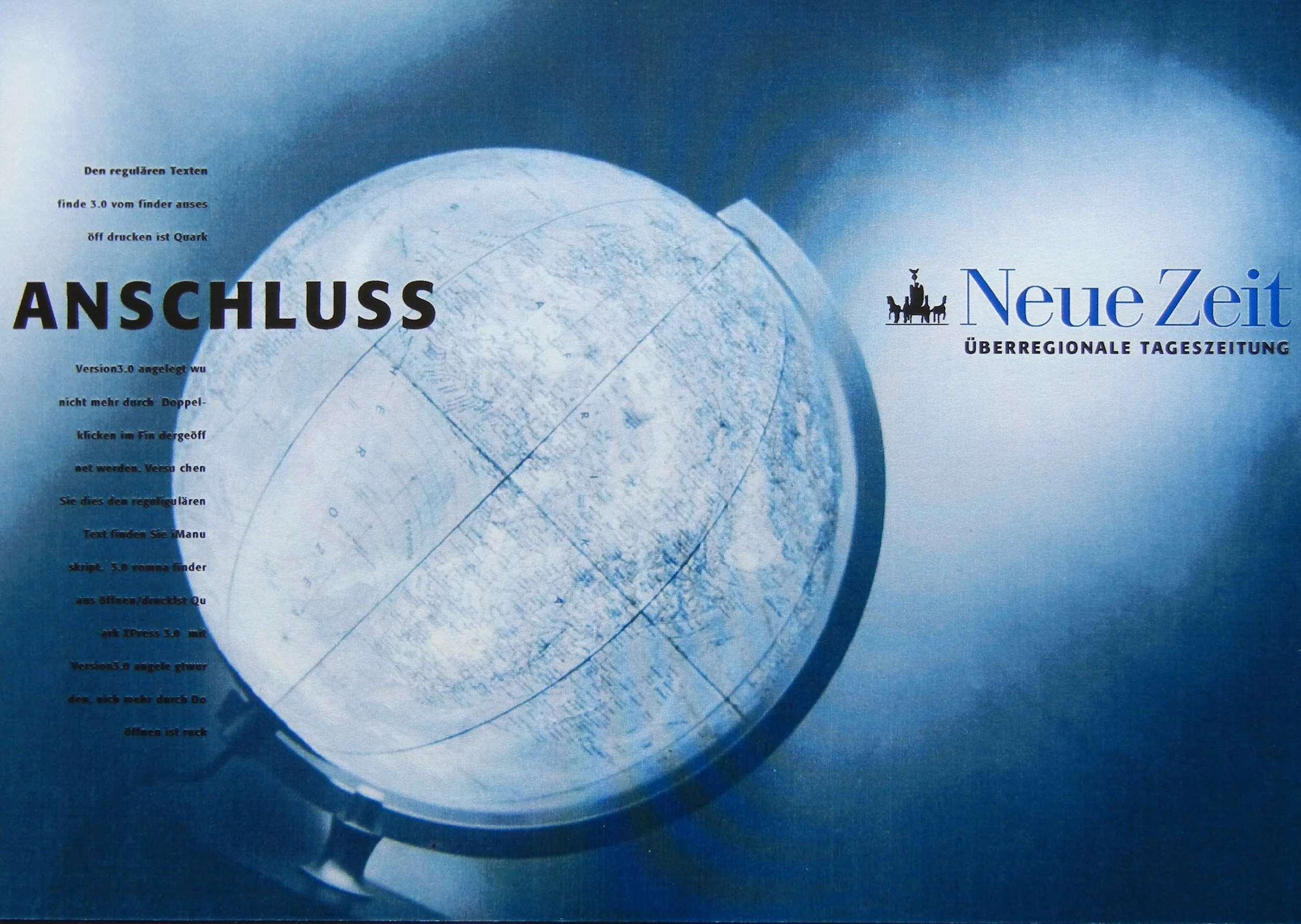 Imagekampagne "Neue Zeit" (Entwurf)