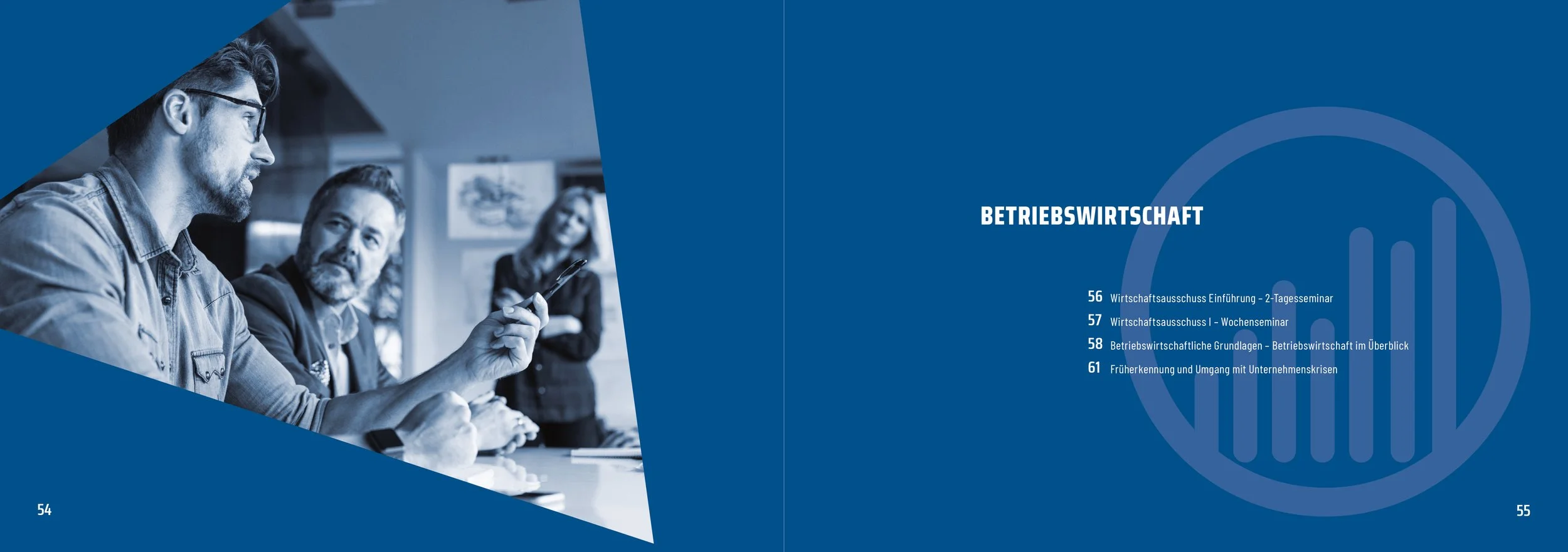 Broschüre für die Betriebsräte Bildung Sachen (Beispielseiten)