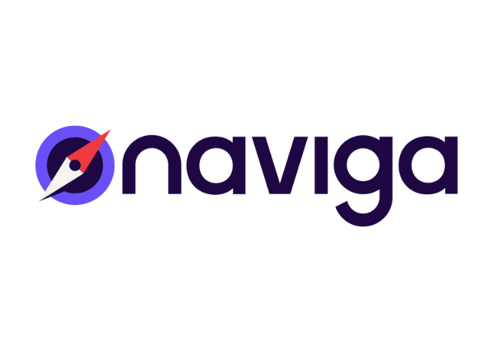 Logo of Naviga,  the globally known news source